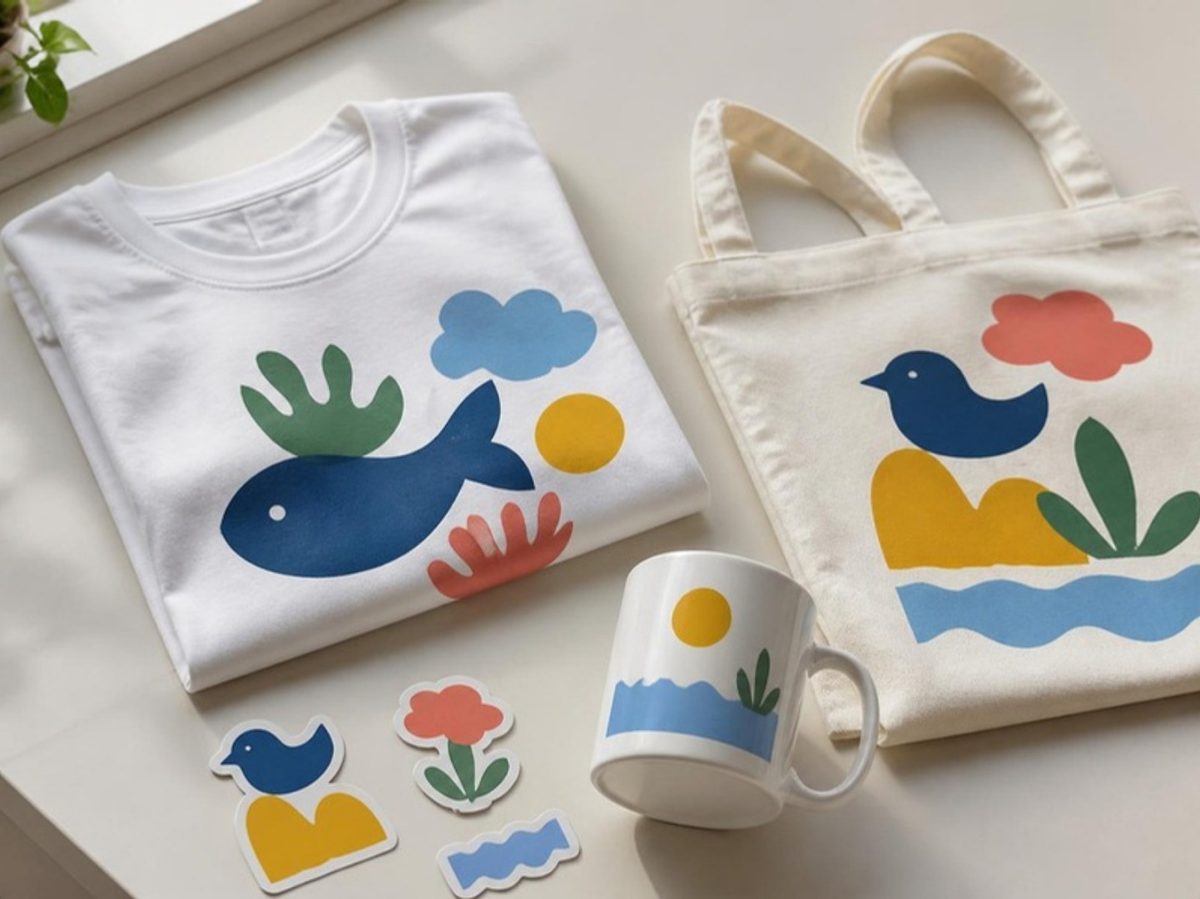 オリジナルTシャツやトートバッグなどのグッズ(イメージ)